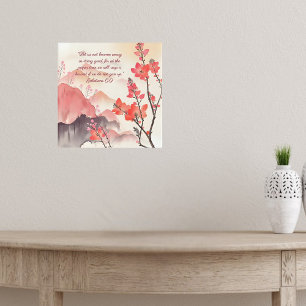 Poster Coucher de soleil Mocha Verona Montagne Prairie Ve