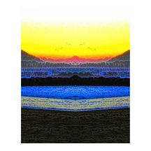 Coucher de soleil mystique à double vision 