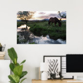 Poster Coucher de soleil naturel (Bureau à domicile)