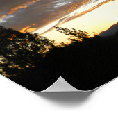 Poster Coucher de soleil nuageux doré.... (Coin)