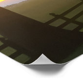 Poster Coucher de soleil nuageux l'après-midi (Coin)