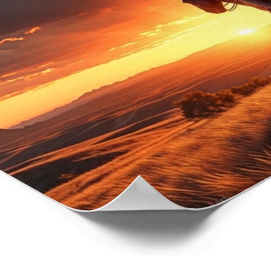 Poster Coucher de soleil occidental (8 x 10) (Coin)