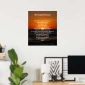 Poster Coucher de soleil océan Le Notre Père (Bureau à domicile)