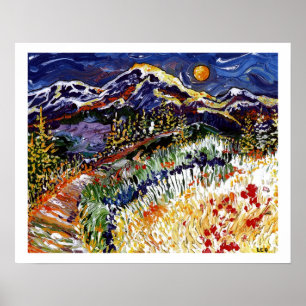 Poster Coucher de soleil olympique