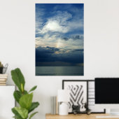 Poster Coucher de soleil orageux (Bureau à domicile)
