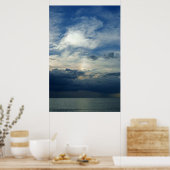 Poster Coucher de soleil orageux (Cuisine)