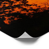 Poster Coucher de soleil orange (Coin)