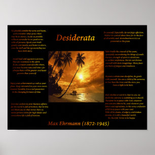 Poster Coucher de soleil orange