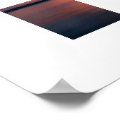 Poster Coucher De Soleil Orange Et Violet Sur Le Paysage  (Coin)