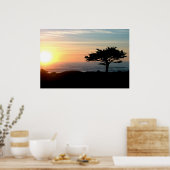 Poster coucher de soleil pacifique 20x30 (Cuisine)