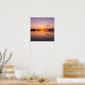 Poster Coucher de soleil paisible sur le lac (Cuisine)