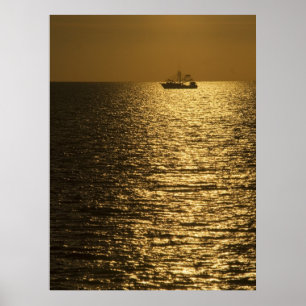 Poster Coucher de soleil Pamlico Sound
