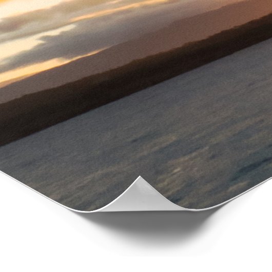 Poster Coucher de soleil panoramique (Coin)