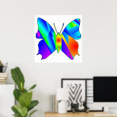 Poster Coucher de soleil papillon (Bureau à domicile)