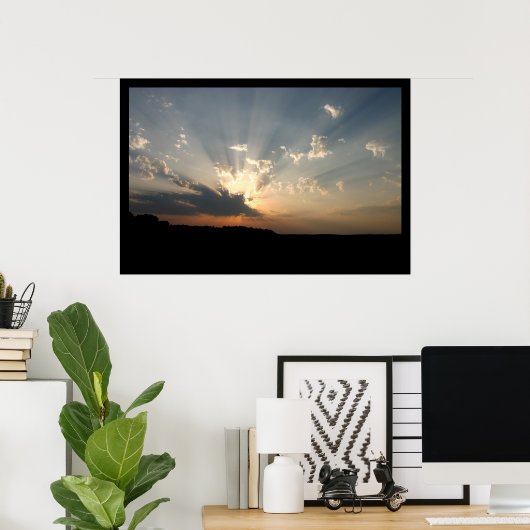 Poster Coucher de soleil parfait (Bureau à domicile)