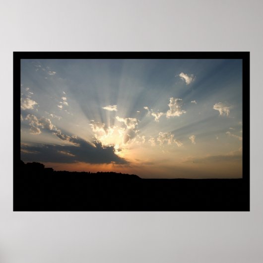 Poster Coucher de soleil parfait (Devant)