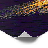 Poster Coucher de soleil peint (Coin)