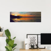 Poster Coucher de soleil peint (Bureau à domicile)