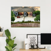 Poster Coucher de soleil Piano Penthouse (Bureau à domicile)