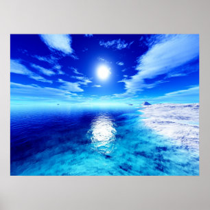Poster Coucher de soleil polaire