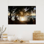 Poster Coucher de soleil pour roulettes (Cuisine)