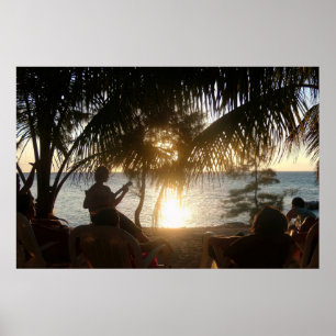 Poster Coucher de soleil pour roulettes