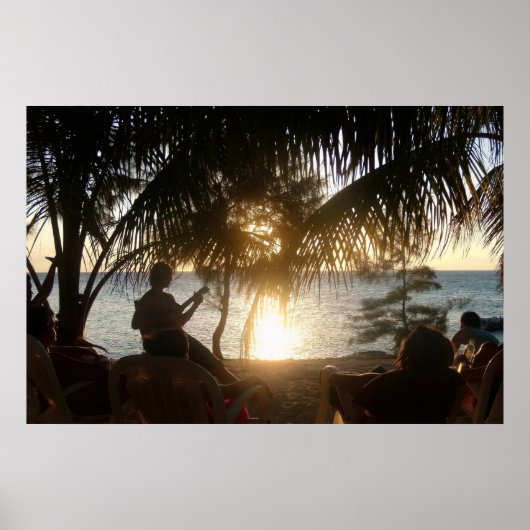 Poster Coucher de soleil pour roulettes (Devant)