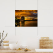 Poster Coucher de soleil près de l'affiche Yixing (Cuisine)