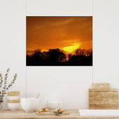 Poster Coucher de soleil près de NAS Oceana, VA. (Cuisine)