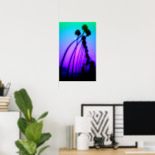 Poster Coucher de soleil psychédélique (Bureau à domicile)