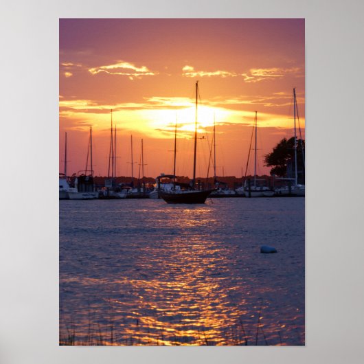Poster Coucher de soleil Purple Passion (Devant)