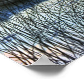 Poster Coucher de soleil quai et bateau à roues (Coin)