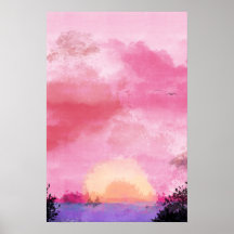 Coucher de soleil radieux