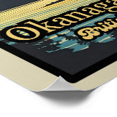 Poster Coucher de soleil rétrograde Ogopogo les années 70 (Coin)