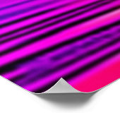 Poster Coucher de soleil rose et violet (Coin)