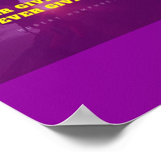 Poster Coucher de soleil rose motivationnel (Coin)