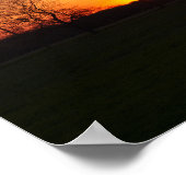 Poster Coucher de soleil rural (Coin)
