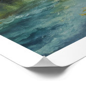 Poster Coucher de soleil Serene Riverbank (Coin)