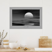 Poster coucher de soleil silencieux (Cuisine)