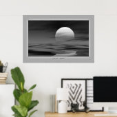 Poster coucher de soleil silencieux (Bureau à domicile)