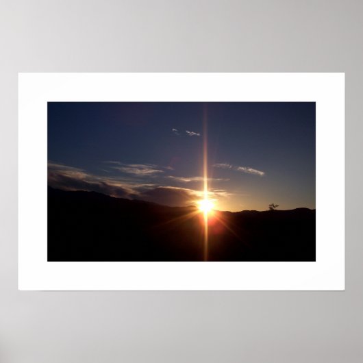 Poster Coucher de soleil spirituel (Devant)