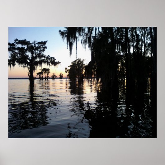 Poster Coucher de soleil sur Bayou Black, Morgan City, Lo (Devant)