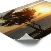 Poster Coucher de soleil sur Beach Drive (Coin)