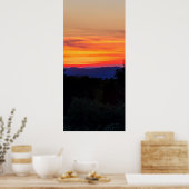 Poster Coucher de soleil sur Blue Ridge Parkway (Cuisine)