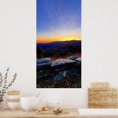 Poster Coucher de soleil sur Blue Ridge Parkway (Cuisine)