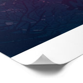 Poster Coucher de soleil sur forêt (Coin)