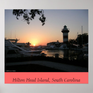 Poster Coucher de soleil sur Hilton Head Island
