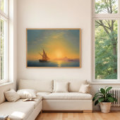 Poster Coucher De Soleil Sur Ischia, Aivazovsky