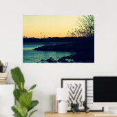 Poster Coucher de soleil sur la baie #4015 (Bureau à domicile)