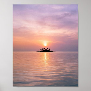 Poster Coucher de soleil sur la belle île, le second